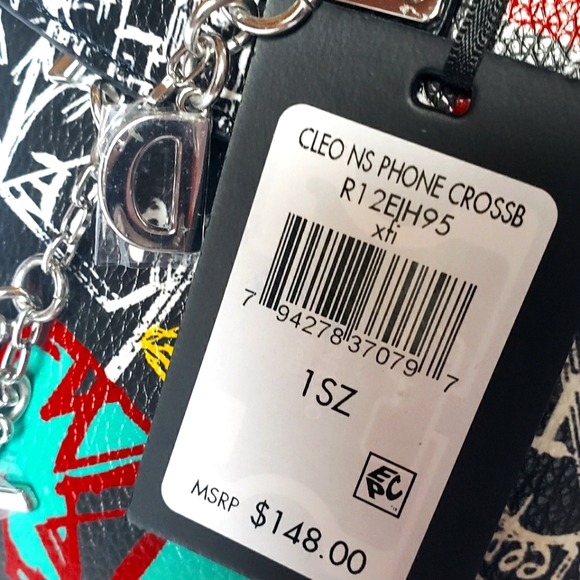 NWT DKNY Graffiti Cleo NS Phone Crossbody Bag - Picture 5 of 5
